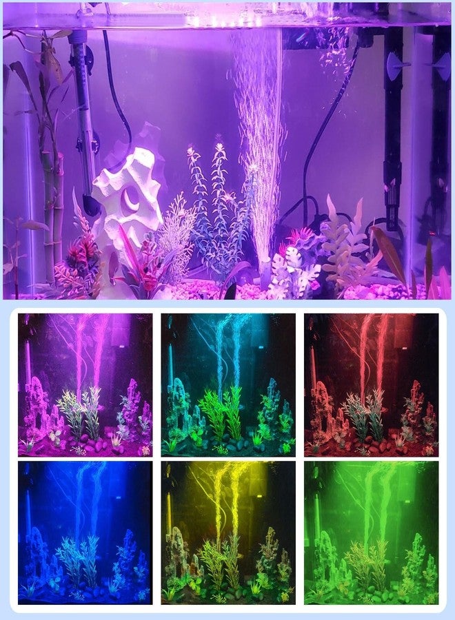 أضواء حوض السمك Bolusmll RGB مقاس 11 بوصة، أضواء حوض السمك تحت الماء، مقاومة للماء بمعيار IP68، تغيير الألوان، قابلة للتعديل، ذاكرة، قابلة للغمر، جهاز تحكم عن بعد، غطاء شفط لحوض السمك، شريط إضاءة، أضواء شلال - Image 2